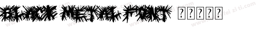 black metal font字体转换